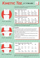Kinetic Tee pdf sewing pattern - back pattern cover